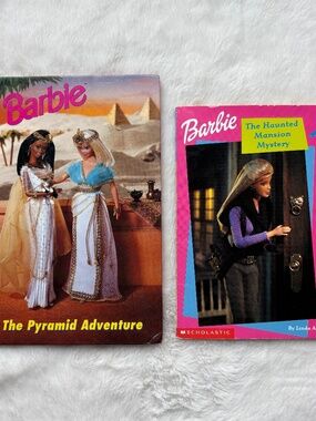 Vintage Barbie Book Bundle The Pyramid Adventure & Haunted Mansion Mystery